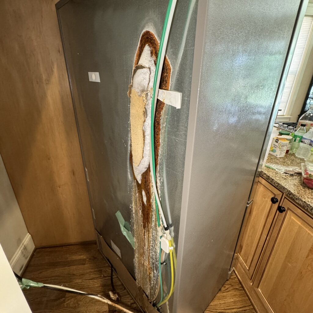 Outdoor refrigerator repair and maintenance service in Charlotte, NC.
